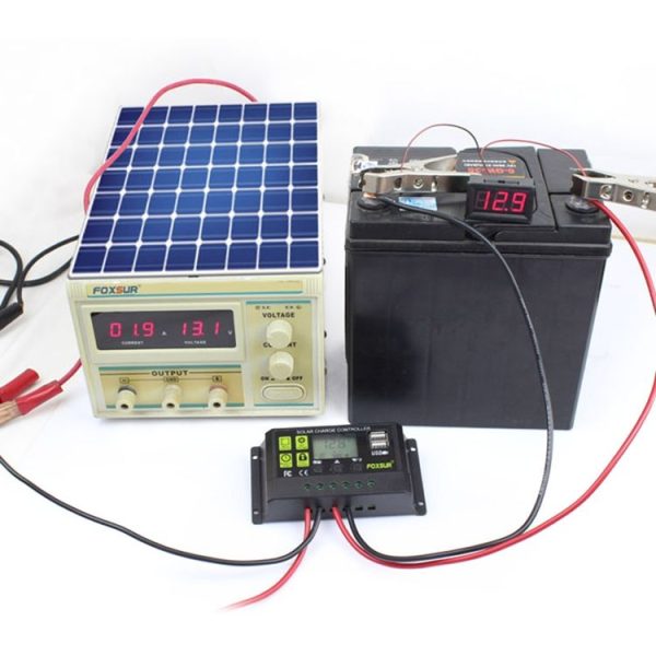 FOXSUR 30A Solar Charge Controller 12V / 24V Automatic Identification Controller - Image 7