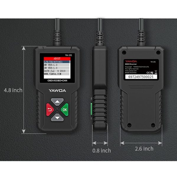 YA101 Car Mini Code Reader OBD2 Fault Detector Diagnostic Tool - Image 3