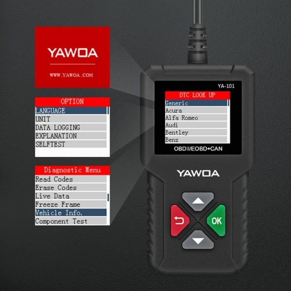 YA101 Car Mini Code Reader OBD2 Fault Detector Diagnostic Tool - Image 8