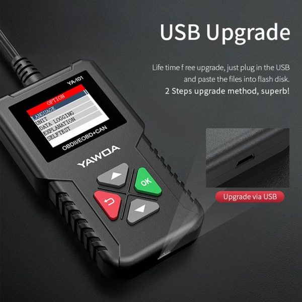 YA101 Car Mini Code Reader OBD2 Fault Detector Diagnostic Tool - Image 9