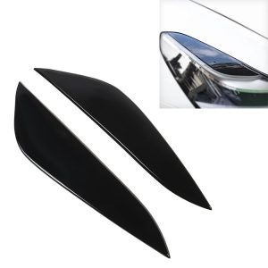Car Smooth Surface Headlight Eyebrow for Tesla Model 3 (Black)