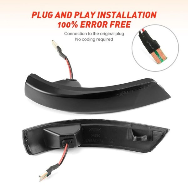 2 PCS D12V / 5W Car LED Dynamic Blinker Reversing Light Flowing Water Turn Signal Light for Ford - Image 3