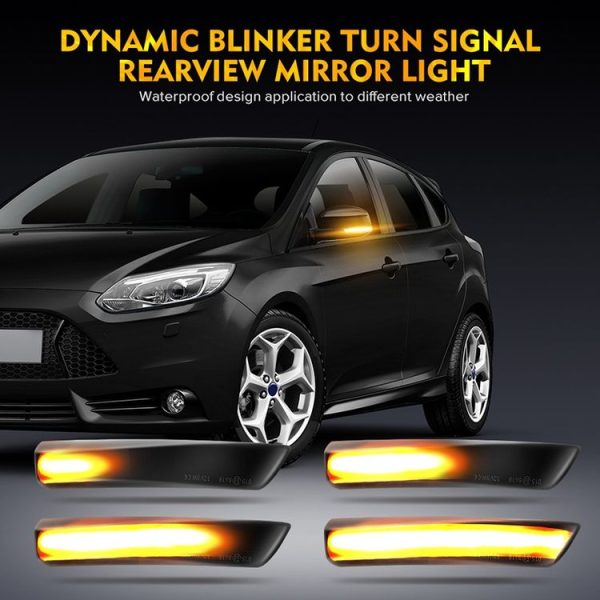 2 PCS D12V / 5W Car LED Dynamic Blinker Reversing Light Flowing Water Turn Signal Light for Ford - Image 6