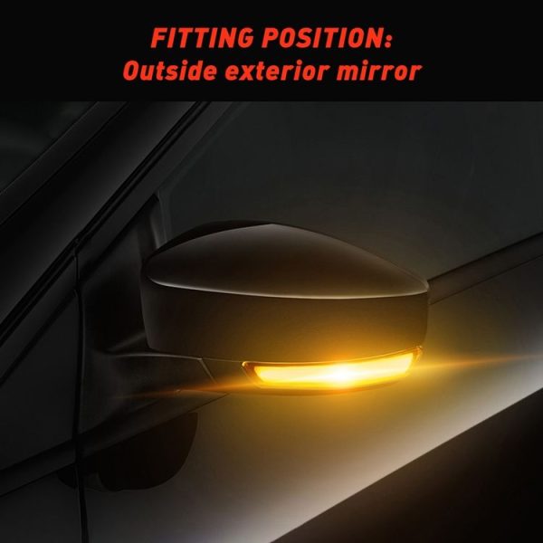 2 PCS D12V / 5W Car LED Dynamic Blinker Reversing Light Flowing Water Turn Signal Light for Ford - Image 7