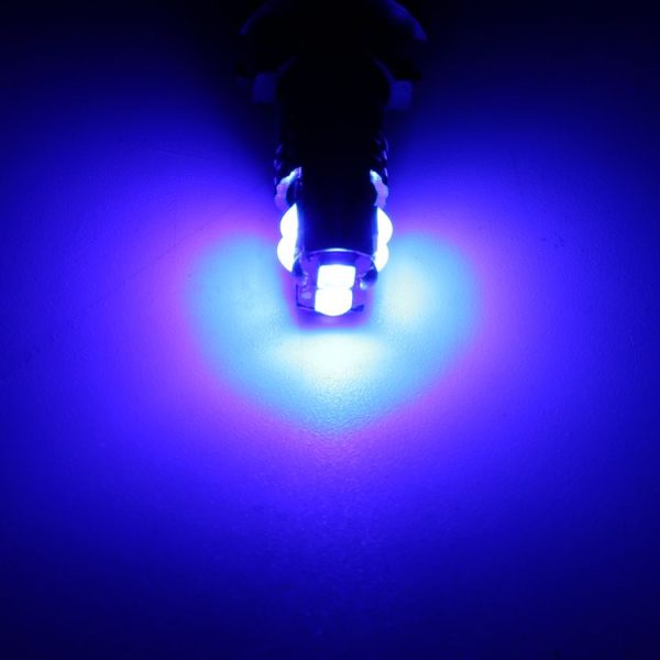 2 PCS T10 / W5W / 168 DC12-24V / 1.8W / 6000K / 140LM Car Clearance Light 4LEDs SMD-3030 Lamp Beads with Decoding & Constant Current (Blue Light) - Image 5