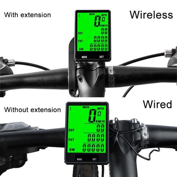 2.8 inch English Wireless Waterproof Cycle Computer LCD Odometer Speedometer - Image 11