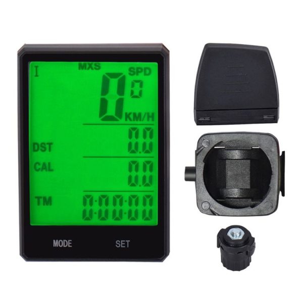 2.8 inch English Wireless Waterproof Cycle Computer LCD Odometer Speedometer - Image 2