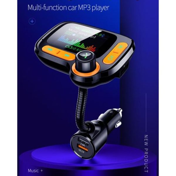 1.77 Color Screen Car MP3 Bluetooth Player FM Transmitter QC3.0 Fast Charger - Image 3