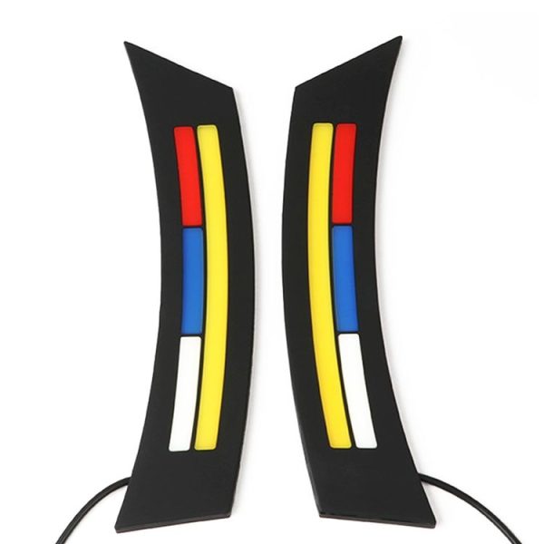 Car Wheel Eyebrow Light Anti-collision Lamp Silicone Warning Light Turn Signal Light - Image 2