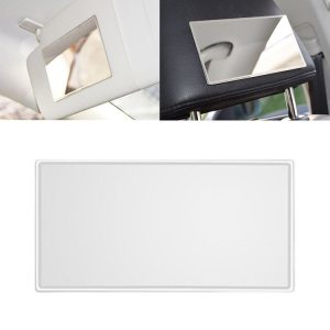 Portable Car Sunshade Makeup Mirror Stainless Steel Vanity Mirror, Size: 110 x 65mm