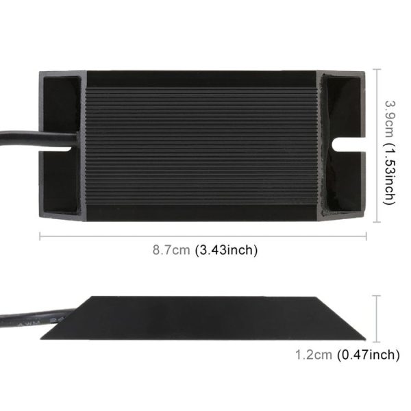 2 PCS H1 DC12V 50W 6 Ohms Fog Light Split Dual Resistance Decoder - Image 4