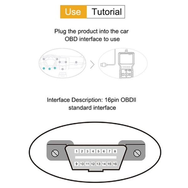 V309 Car Portable OBD2 Scanner Car Diagnostic Tool OBD 2 Automotive Scanner OBD Code Reader - Image 6