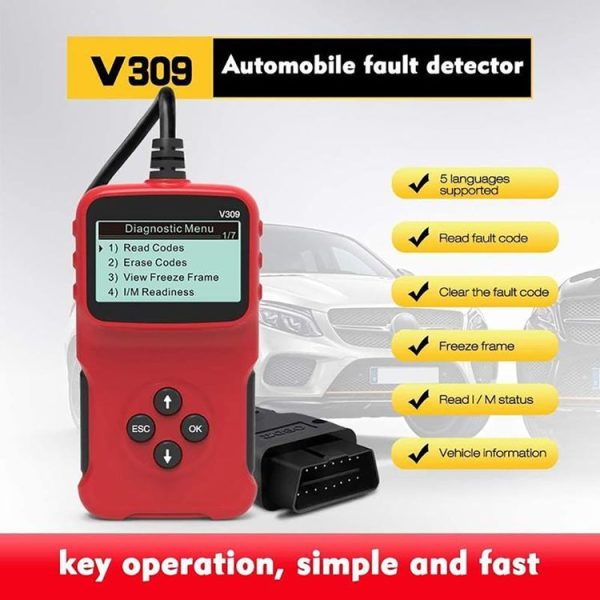 V309 Car Portable OBD2 Scanner Car Diagnostic Tool OBD 2 Automotive Scanner OBD Code Reader - Image 8