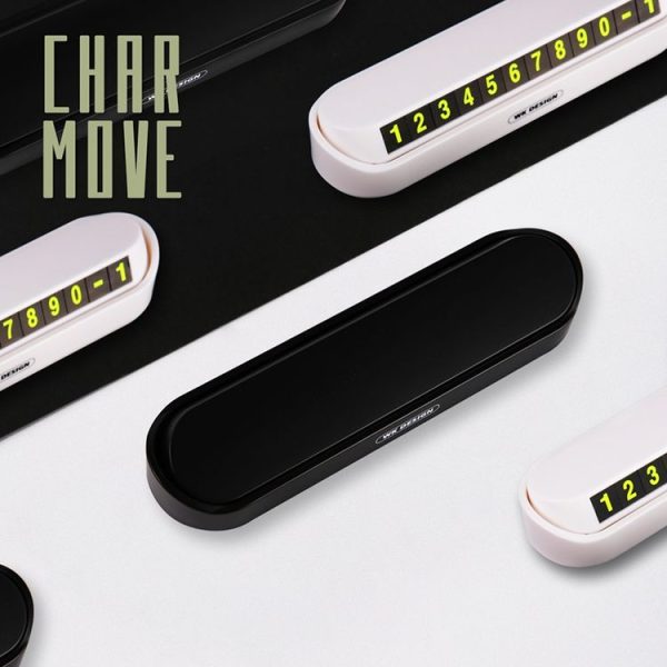 WK WT-SP05 Soft Magnetic No Glue Luminous Digital Temporary Parking Card Car Sticker (White) - Image 6