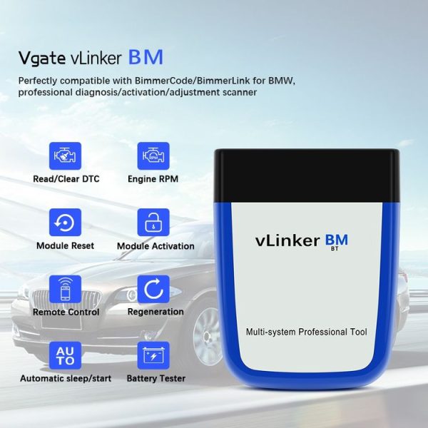 VLINKER BM V2.2 Bluetooth 3.0 Android Phone Car OBD Fault Diagnosis Detector - Image 6