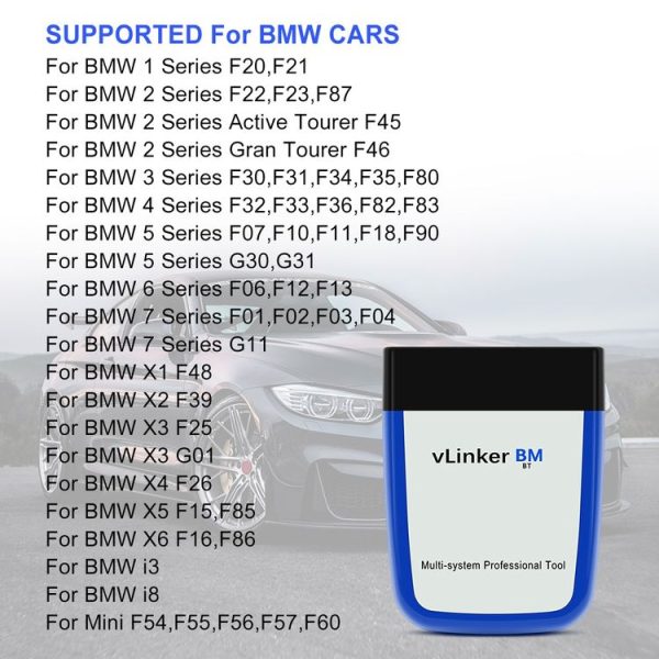 VLINKER BM V2.2 Bluetooth 3.0 Android Phone Car OBD Fault Diagnosis Detector - Image 8