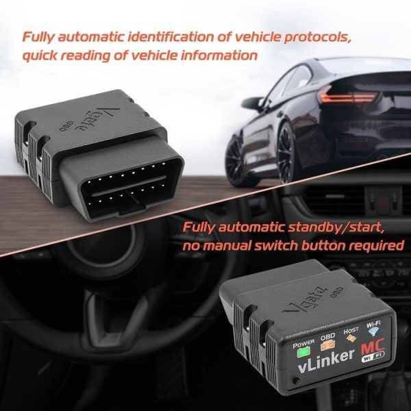 VLINKER MC V2.2 WiFi Car OBD Fault Diagnosis Detector - Image 10