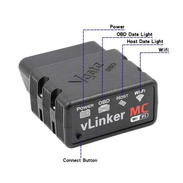 VLINKER MC V2.2 WiFi Car OBD Fault Diagnosis Detector - Image 2