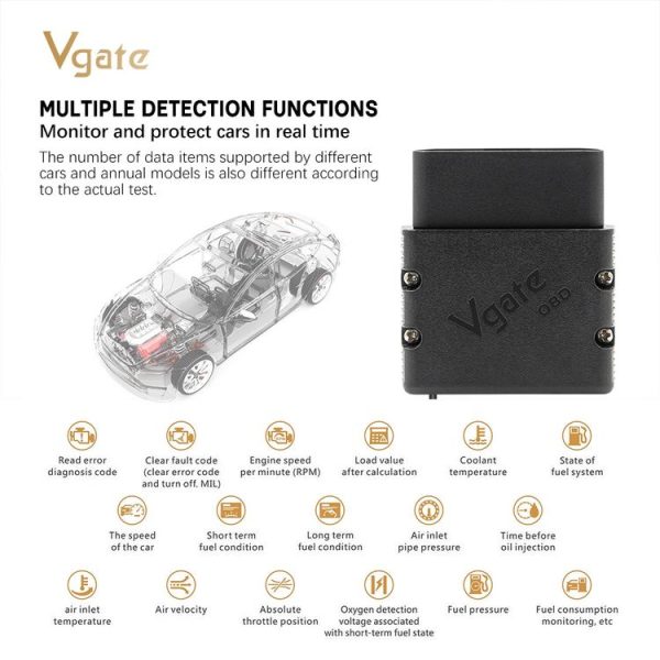 VLINKER MC V2.2 WiFi Car OBD Fault Diagnosis Detector - Image 6