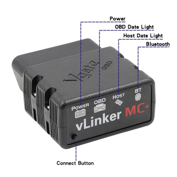 VLINKER MC+ V2.2 Bluetooth 4.0 Car OBD Fault Diagnosis Detector - Image 2