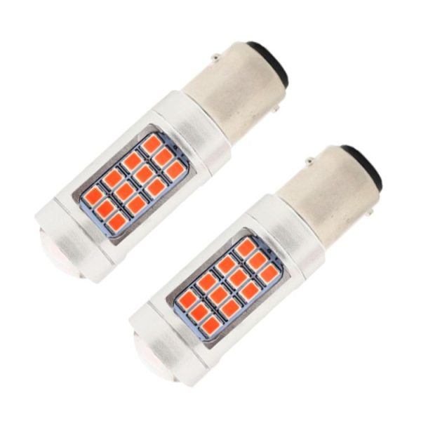 2 PCS 1157 / BAY15D DC12V / 2.2W Car Constantly Bright Brake Lights with 42LEDs SMD-2835 Lamps (Red Light)