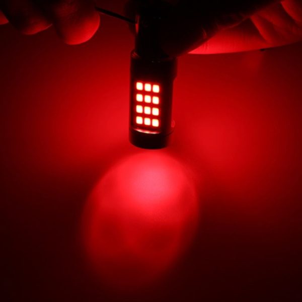 2 PCS 1157 / BAY15D DC12V / 2.2W Car Constantly Bright Brake Lights with 42LEDs SMD-2835 Lamps (Red Light) - Image 5