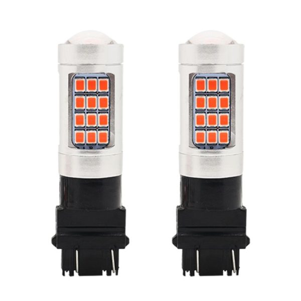 2 PCS 3157 DC12V / 2.2W Car Constantly Bright Brake Lights with 42LEDs SMD-2835 Lamps (Red Light) - Image 2