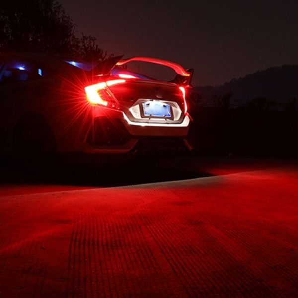 2 PCS 7443 DC12V / 2.2W Car Constantly Bright Brake Lights with 42LEDs SMD-2835 Lamps (Red Light) - Image 6