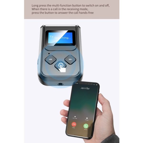 T-15 Bluetooth 5.0 5 In 1 Bluetooth Adapter Receiver Transmitter - Image 5