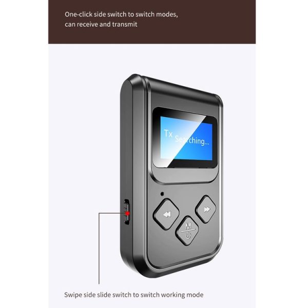 T-15 Bluetooth 5.0 5 In 1 Bluetooth Adapter Receiver Transmitter - Image 6