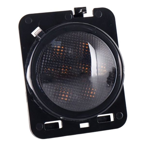 2 PCS 8W DC 12V Car SUV Refit LED Wheel Eyebrow Turn Signal for Jeep Wrangler JK 07-17, Specification: Butt Assembly with Aperture - Image 2