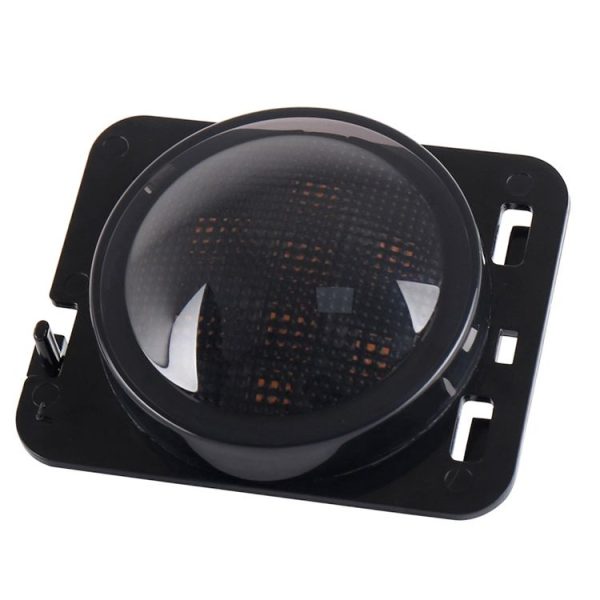 2 PCS 8W DC 12V Car SUV Refit LED Wheel Eyebrow Turn Signal for Jeep Wrangler JK 07-17, Specification: Butt Assembly with Aperture - Image 3