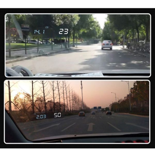 4F Car 3.7inch OBD HUD Head-up Display Support Mileage / Fixed Speed Cruise - Image 11