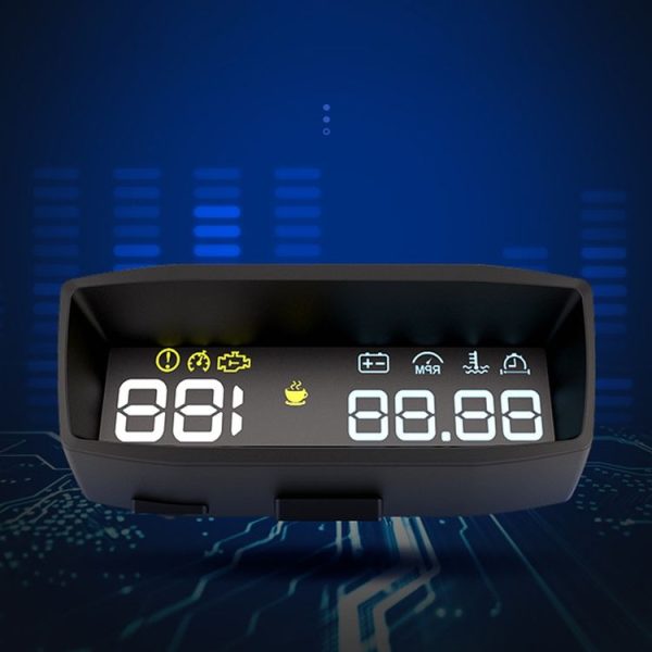 4F Car 3.7inch OBD HUD Head-up Display Support Mileage / Fixed Speed Cruise - Image 5