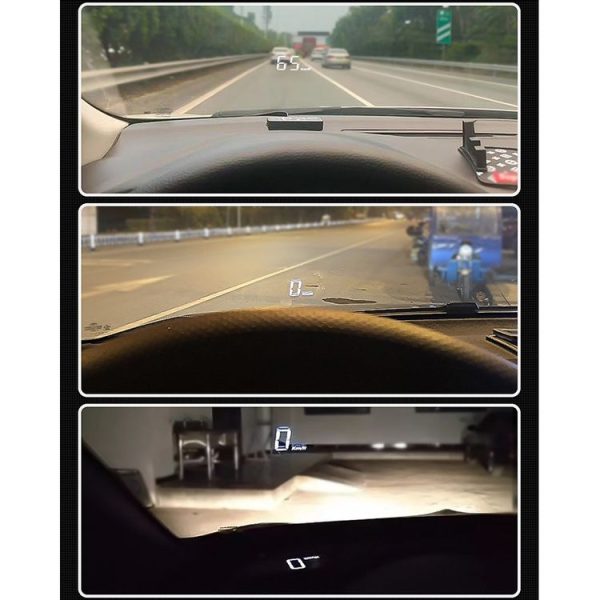H90 Car 3.2 inch OBD HUD Head-up Display Support Engine Failure Alarm / Water Temperature Alarm Voltage Alarm - Image 11