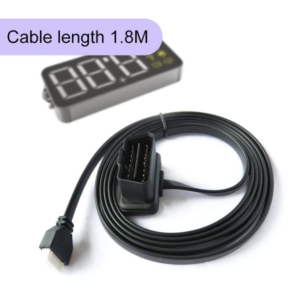 H90 Car 3.2 inch OBD HUD Head-up Display Support Engine Failure Alarm / Water Temperature Alarm Voltage Alarm - Image 3