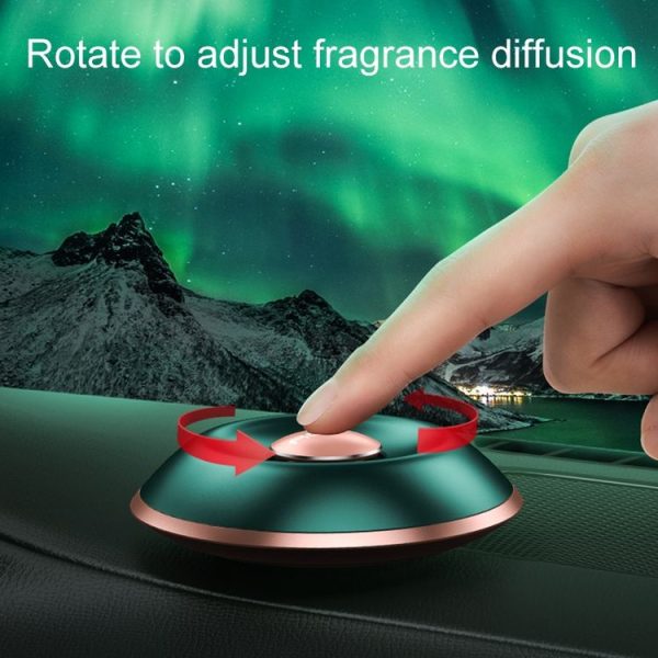 ROCK RAM0015 Crater Car Center Console Alloy Aromatherapy (Green) - Image 6