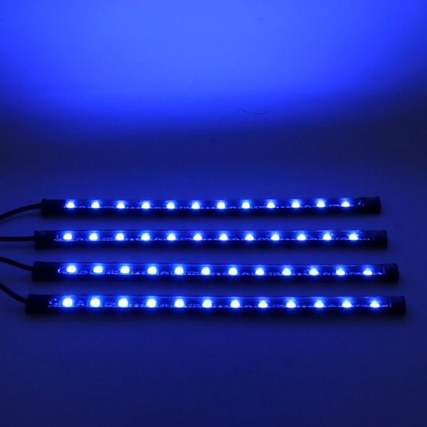 4 in 1 Universal Car Cigarette Lighter 8-color APP Control LED Atmosphere Light Decorative Lamp, with 9LEDs Lamps Cable Length: 1.5m - Image 9