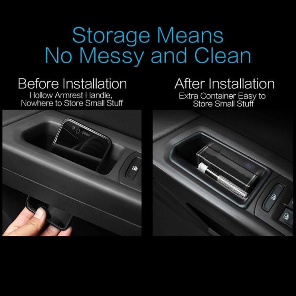 CSB082-2 Car ABS Rear Door Armrest Container Storage Organizer Box for Volkswagen Atlas 2018-2020 - Image 5