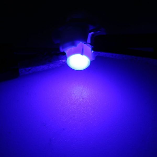10 PCS B8.4 0.2W DC12V Wedge Instrument Panel COB LED Light Dashboard Gauge Cluster Indicator Lamp Bulb (Blue Light) - Image 6