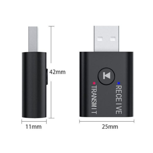M188 Car Bluetooth Transmitter Receiver with Microphone Support Hands-free Call - Image 2
