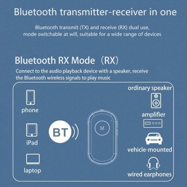 BR01 Car Bluetooth 5.0 Wireless Audio Receiver Transmitter - Image 7