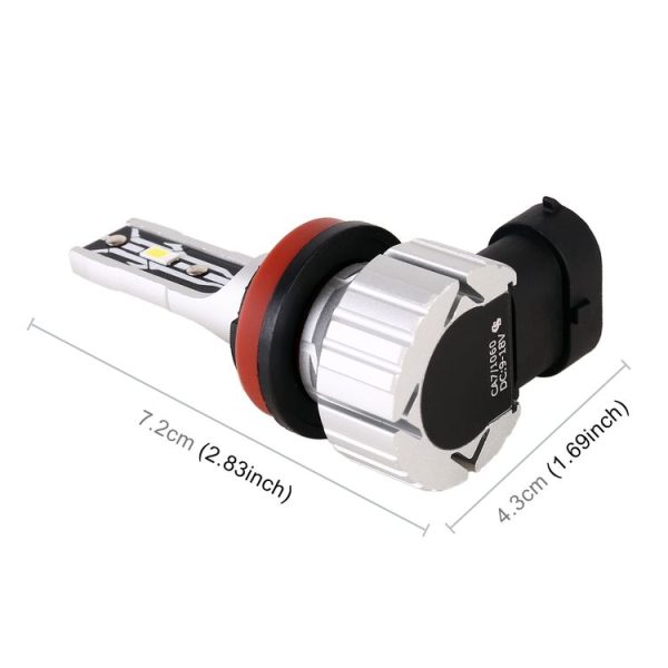 1 Pair H11 DC9-18V / 20W / 6000K / 3000LM Car LED CSP Lamp Beads Headlight - Image 3