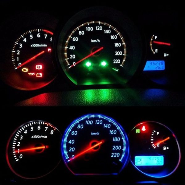 10 in 1 Car T5 0.2W DC12V Instrument Panel LED Decorative Light (Yellow Light) - Image 6
