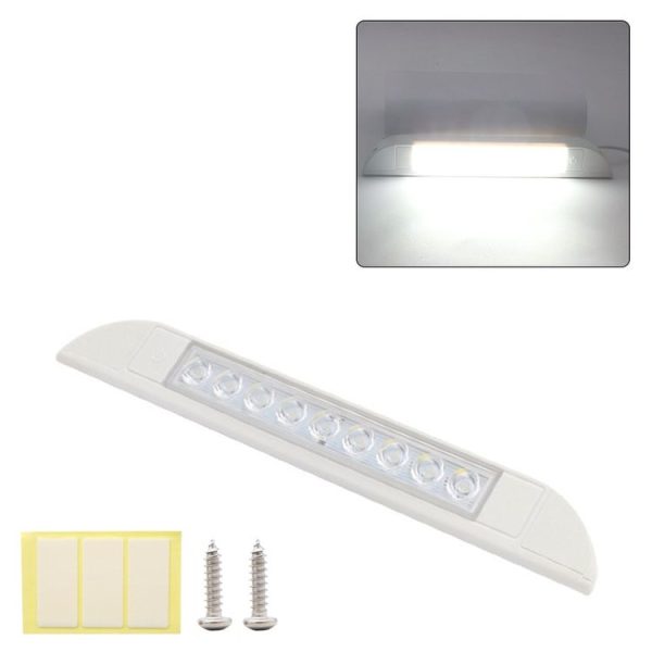 RV / Yacht Awning LED Strip Light DC12-28V with 9 LEDs Lamp Beads (White)