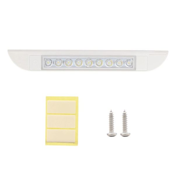 RV / Yacht Awning LED Strip Light DC12-28V with 9 LEDs Lamp Beads (White) - Image 2