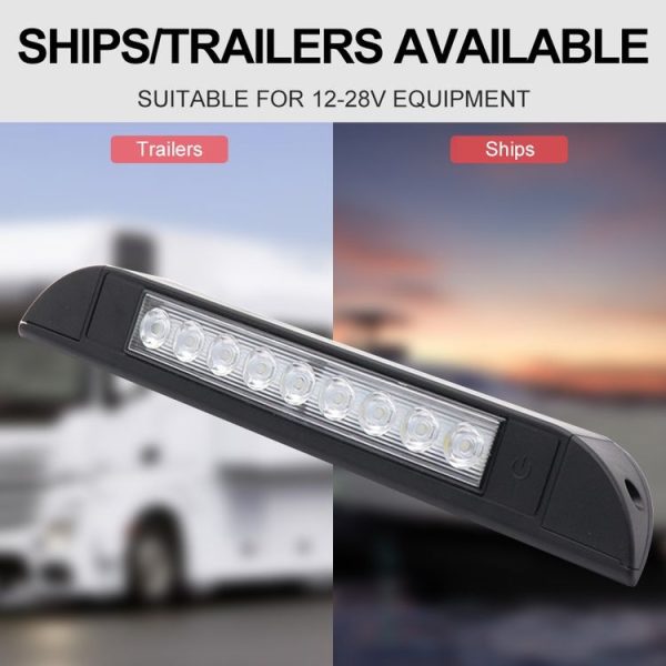 RV / Yacht Awning LED Strip Light DC12-28V with 9 LEDs Lamp Beads (White) - Image 6