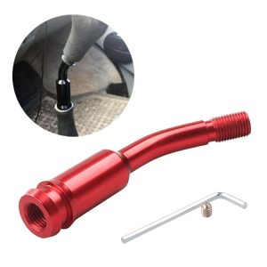 Car Modified Racing Quick Curved Gear Lever Extension Rod for Volkswagen T4 1990-2003 (Red)