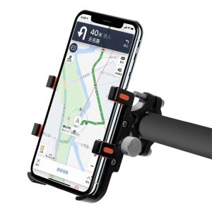 MPB-91 Motorcycle Six Claws Aluminium Alloy Mobile Phone Holder Bracket (Black)
