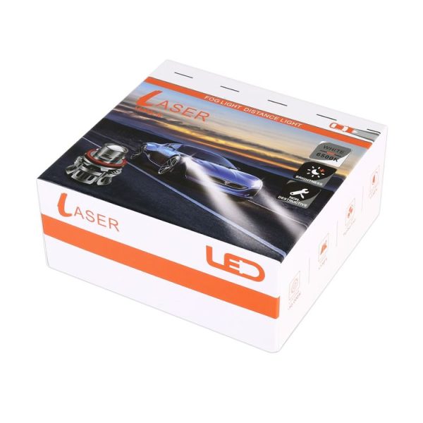 1 Pair H11 27W / DC12V Car Aluminum Alloy LED Headlight (Lime Green) - Image 7